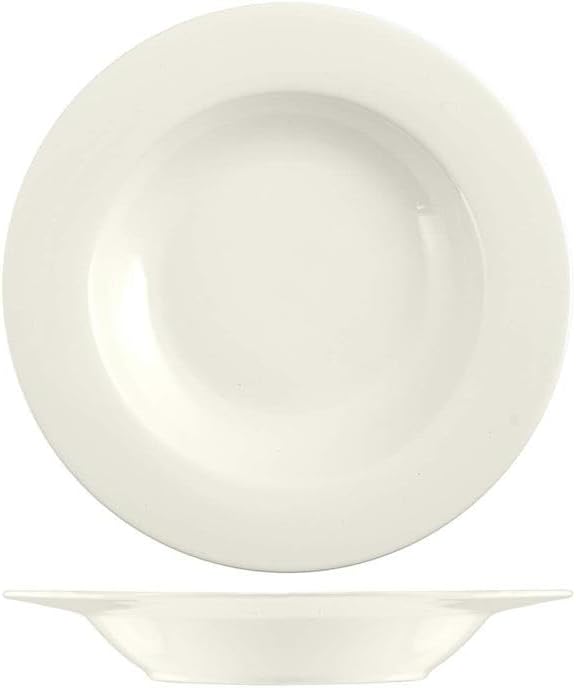 Set De 4 Platos Fondos PEARL De Porcelana | Diámetro 19 Cm | Colores Pastel, Apto Para Lavavajillas Y Microondas