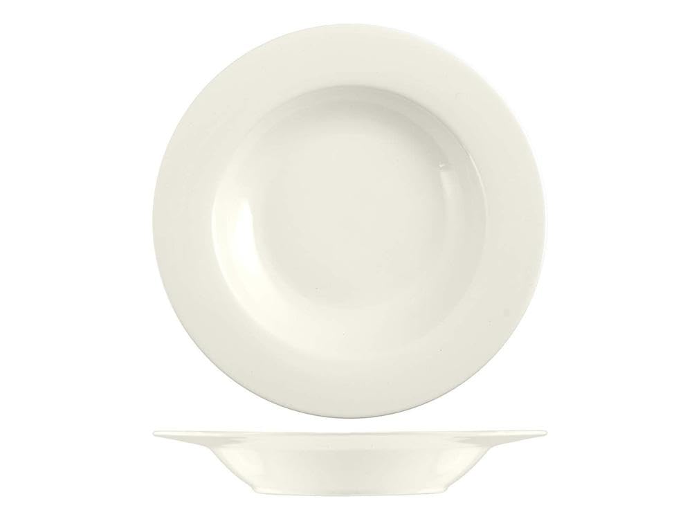H&H 832444 Soup Plates, Set of 12, New Bone China, 21 cm