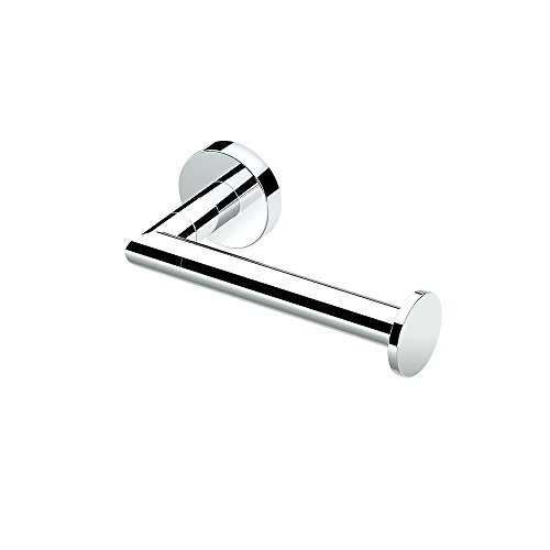 Gatco4633 Glam Single Toilet Paper Holder, Chrome / Wall Mounted 6.7" Length Single Post Toilet Paper Holder
