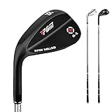 JYHHGDS Wedge de Golf para Zurdos Sand Wedge 56D 60D: los Mejores Wedges de Golf para golfistas, Mujeres y Hombres (56 Grados (Negro))