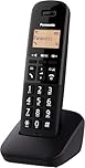 Panasonic KX-TGB610EB Big Button DECT Cordless Telephone with Nuisance Call Blocker (Single Handset Pack) – Black