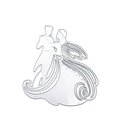 mikidoo Troqueles de corte de ciervos de Navidad, plantillas de corte de renos, troqueles de metal para álbumes de recortes, tarjetas, 8,5 x 9,2 cm