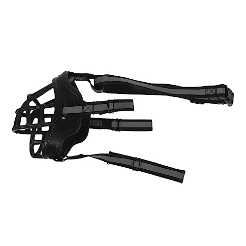 LIOOBO Comfortable Dog Muzzle Pet Mask for Large Dogs Adjustable Neck Strap Breathable Lightweight