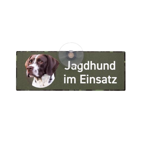 BRAQUE FRANCAIS - FRANZÖSISCHER VORSTEHHUND - Schild mit Saugnapf "Jagdhund