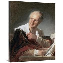 30 in. Portrait of Diderot Art Print - Jean Honore Fragonard