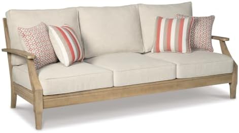 Signature Design by Ashley Clare View 1-Piece Eucalyptus Outdoor Sofa