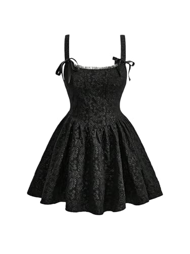 Image of BEAUDRM Women's Plus Size Dresses Cocktail Spring Summer Wedding Guest Dress Jacquard Mini Short Sundresses Brunch Outfits