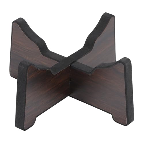 Chiffonade Wooden Tongue Drum Stand for 6–8 Inch Steel Tongue Drums, MDF Drum Holder with Non‑Slip Silicone Pads, Stable Display and Playing Rack for Home Studio and Practice Rooms (S)