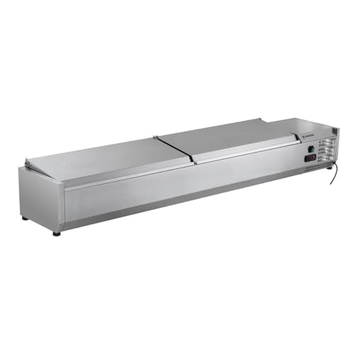 GastroHero Saladette à poser ECO 9 x GN 1/4 | CHR Fournitures de la restauration