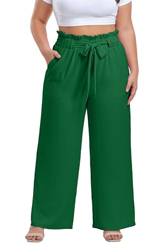 OLRIK Plus Size Wide Leg Pants Lounge Pants Women...