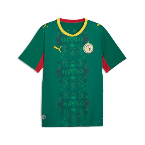 PUMA Mens Senegal FA Away Jersey Replica Wild Green- Red SS26 Large Fsf Replica