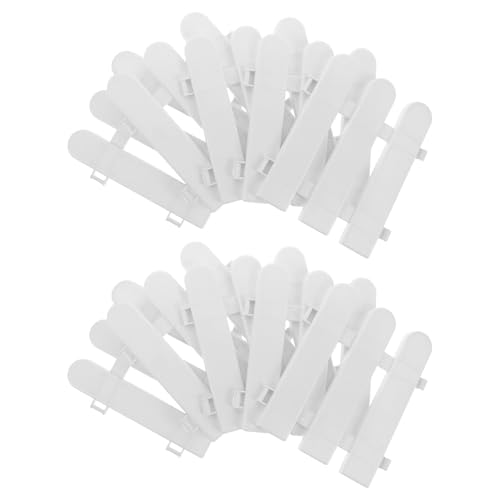 Cabilock 10Pcs Small White Picket Fence, Decorative Indoor Landscape Edging Fence Flowerbeds Plant Borders for Garden Grass Lawn Pathways
