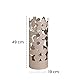 Baroni Home Schirmständer Modernes Design Regenschirmhalter aus Metall Flowers mit 2 Haken und Abnehmbarer Regenschutz, 19 x 19 x 49 cm (Taupe)