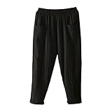 Photo Gallery orehugaf jeans uomo pantalonipantaloni harem larghi con elastico in vita, da donna, cotone e lino, casual, vintage, larghi, tasche, abbigliamento yoga boho, taglia xxl, nero Photo Gallery orehugaf jeans uomo pantalonipantaloni harem larghi con elastico in vita, da donna, cotone e lino, casual, vintage, larghi, tasche, abbigliamento yoga boho, taglia xxl, nero