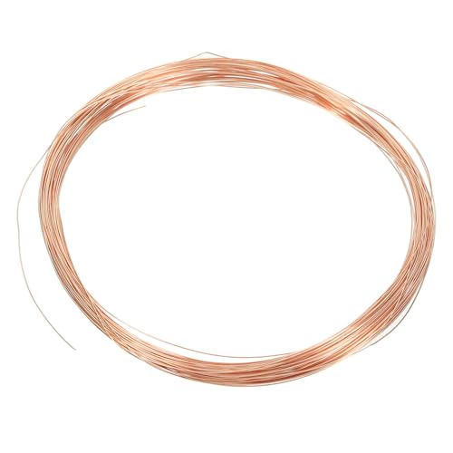 PATIKIL 0,3mm x 49 Piedi Filo di Allenamento per Bonsai, Steli di Filo Floreale 99,9% Filo di Rame Puro, Rame, 2pz