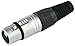 PRO SIGNAL - 3 Pole XLR Socket with Black Coloured Strain Relief