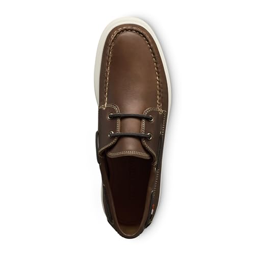 Allen Edmonds Men's Panama Boat Shoe Natural Brown Leather 10 D by Allen Edmonds - Image 4