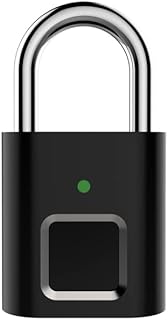 2021 New Fingerprint Padlock, Smart Biometric Thumbprint Keyless Lock, Portable Replaceable Anti-Theft Lock for Backpack Suitcase Luggage Bike Office Door School Cabinet Gym Locker