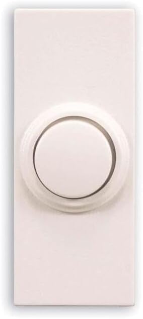 Globe Electric SL-7393-02 Doorbell Wrls Push-Button Round, No Size, White