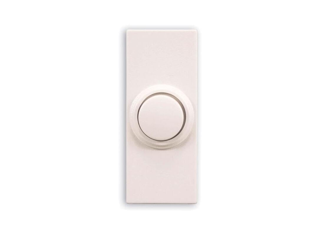 Bouton poussoir filaire blanc Heathco SL-7393-02 pour sonnette de maison
