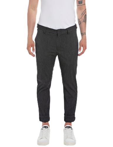 Pantalons Replay M9686 Comfort Striped Fabric Homme Moderne original