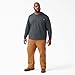Dickies Men's Big-Tall Long Sleeve Heavyweight Crew Neck, Charcoal, Large/Tall