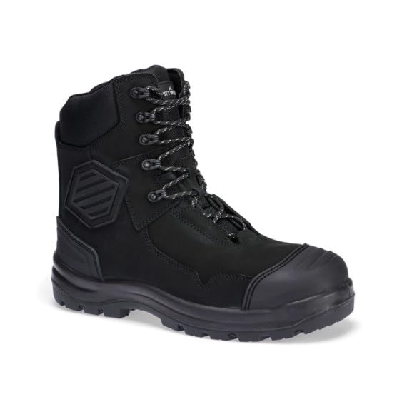 Portwest Bota de espinilla de cuero compuesto S3S HRO FO SC HI CI AN LG SR FD22