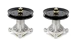RITZ INDUSTRIAL OEM Replacement Spindle Assembly with Pully Compatible with Husqvarna Ariens 21546238, 21546299, 587819701 FITS Models AYP 42', 46', 48' and 54' Decks (Pack 2)