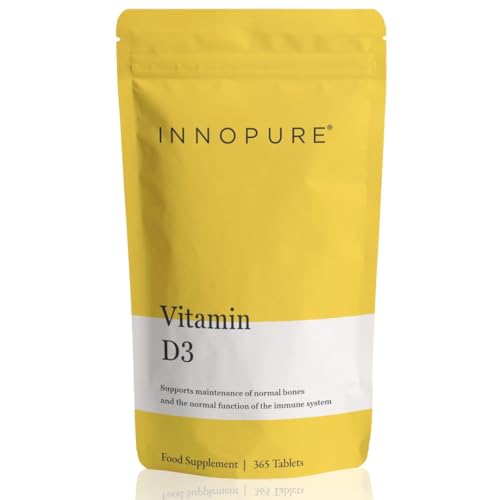 INNOPURE Vitamin D3 Tablets 4000 IU (1 Year Supply) High Strength Vitamin D Supplement, 365 Tablets