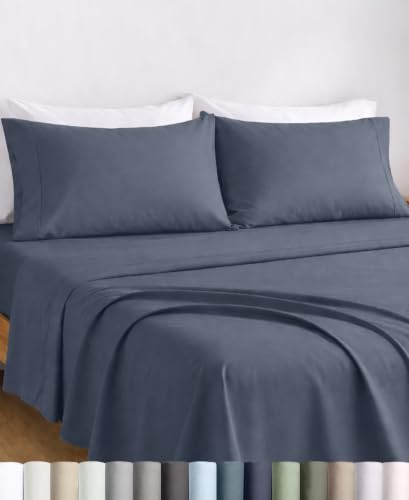 California Design Den Certified 100% Egyptian Cotton Queen Sheet...