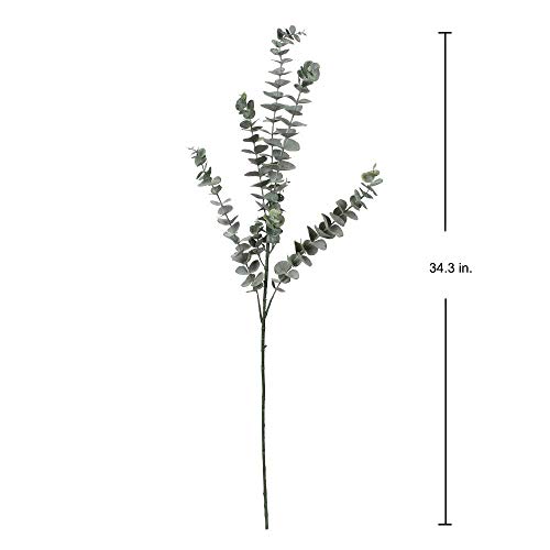 29'' Faux Eucalyptus Branches Spray Artificial Eucalyptus Leaves Long Stems Fake Flower Greenery Tall Plants Real Touch Flowers Eucalyptus For Wedding Bouquet Vase Floral Arrangement Decor 3 Pcs #TOP4