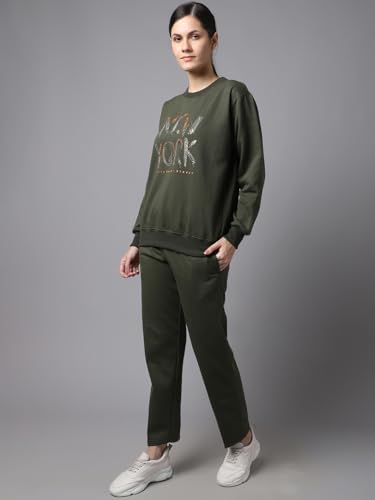 Image of Mack Jonney Fleece Printed Tracksuit for Women-SW 44 LOWER 002-P-V-140