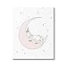 Stupell Industries Cozy Sleeping Unicorn Nighttime Moon Delicate Stars Canvas Wall Art, Design By Sweet Melody Designs