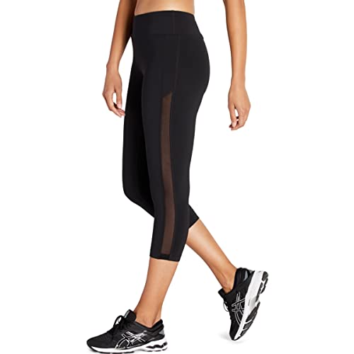 Asics Women's Kate Mesh Capri Running Apparel, M, Performance Black #TOP2