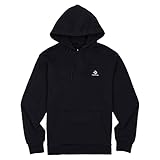 Durchläufer(NOS) Converse Herren Embroidered Star Chevron Hoodie Sweatshirt 10019923 schwarz, Bekleidungsgröße:M