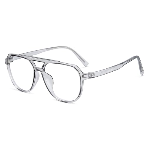 Image of Cyxus Aviator Blue Light Glasses for Women Men Reduce Eye Strain 8196 | Eye Protection,UV Protection,Retro Pilot Frame,Ideal for Office Work Daily Wear