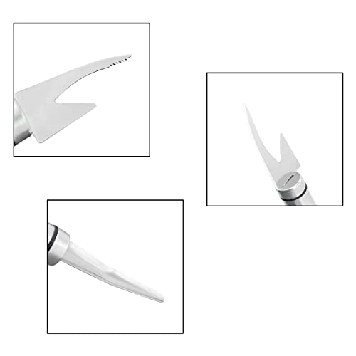 5 In 1 Multifunctional Shrimp Cleaner Knife Shrimp Line Fish Maw Tool， Stainless Steel Shrimp Peeler, Fish Scale Remover Seafood Knives Tool, Kitchen Fish And Shrimp, Duck Intestine Cleaner(2Psc) #TOP6