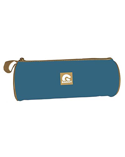 Preisvergleich Produktbild Baggy CILINDRICO Federmäppchen Blau und Camel