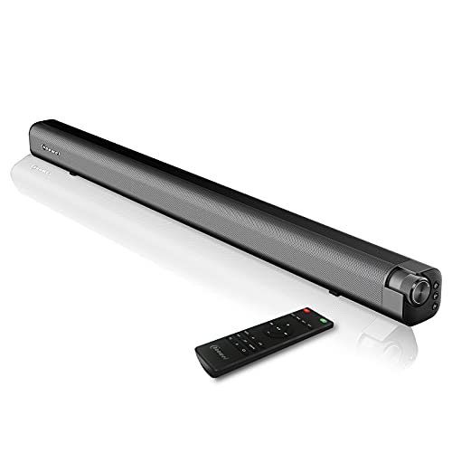 Chaowei 37 inch TV Soundbar Speaker,Wired&Wireless Bluetooth 5.1 3D Surround Sound System with 4 Subwoofers for TV/PC/Home Audio-2.1 Sound Channel,HDMI-ARC/Opt/Aux/USB/Coaxial Connection Chaowei 37 inch TV Soundbar Speaker,Wired&Wireless Bluetooth 5.1 3D Surround Sound System with 4 Subwoofers for TV/PC/Home Audio-2.1 Sound Channel,HDMI-ARC/Opt/Aux/USB/Coaxial Connection