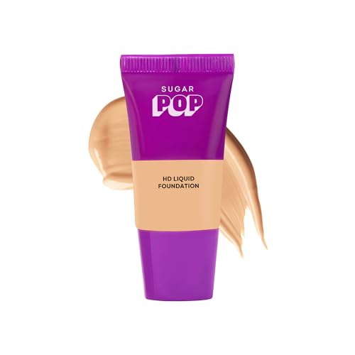 Image of SUGAR POP HD Liquid Foundation Tube with SPF 30 | Lasts upto 16hrs | Full Coverage | Water-Resistant | Matte Finish | 18ml - 07 Walnut