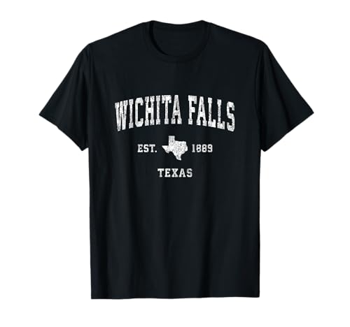 Wichita Falls Texas TX Vintage Athletic Sports Design T-Shirt