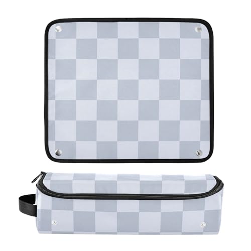 Estuche de viaje 2 en 1 para rizador con alfombrilla resistente al calor desmontable y organizador de accesorios para planchas, rizadores y alisadores miniatura 3