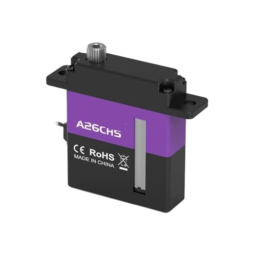 Servo numérique A26CHS 10kg HV profil bas avec mécanique de haute précision