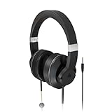 DefenderShield EMF-Free Over-Ear Adult Headphones - Universal Air Tube Wired Crystal Clear Stereo Headset with Microphone & Volume Control - Compatible with iPhone, Galaxy, iPad & Other Audio Devices