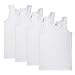 Kids By Brix Super Soft Turkish 100% cotton White tank tops undershirts Value pack. 5/6 years