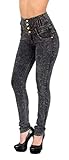  ESRA Jean Femme Skinny Jeans Taille Haute Pantalon en Jean Femme High Waist J22