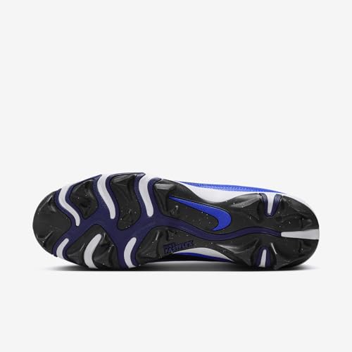 Nike Alpha Menace 4 Shark Football Cleats (FN0028-400, Hyper Royal/Metallic Silver/Midnight Navy/White) Size 11.5