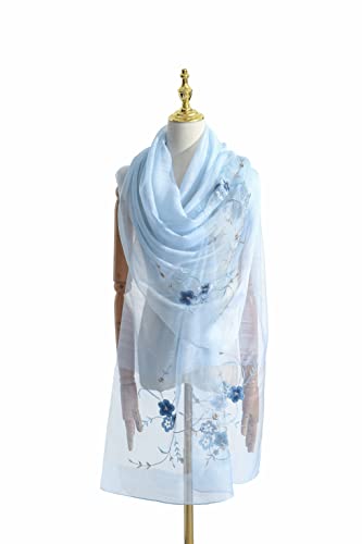 STARWHISPER Women Silk & Wool Long and Large Scarf Shawl Wrap For Evening Dress2