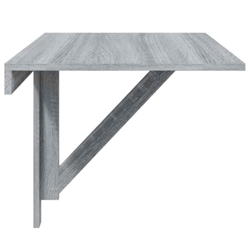 vidaXL Mesa de Pared Plegable contrachapada Gris Sonoma 100x60x56 cm - imagen 6