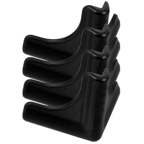 CLISPEED Protector de Esquinas para Mesas Infantiles de Silicona Negra 4 Piezas Antichoque y Antideslizante Protección para Bebés y Muebles Hogar y Cocina
